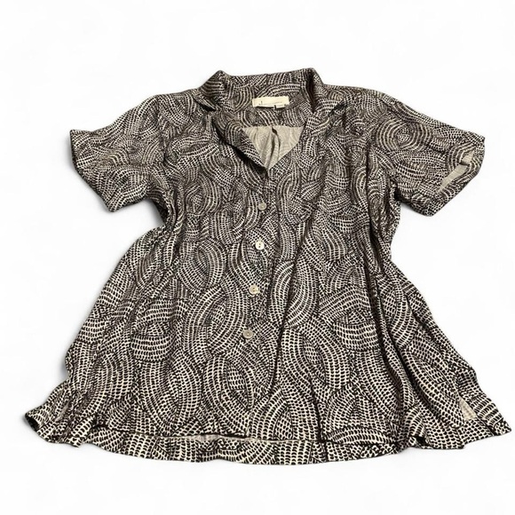 Anthropologie Monochrome Geometric Blouse - Picture 3 of 3